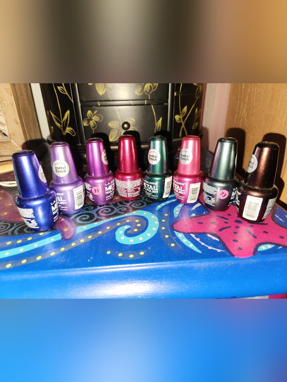 8 L.A. Colors Metallic Nail Polishes